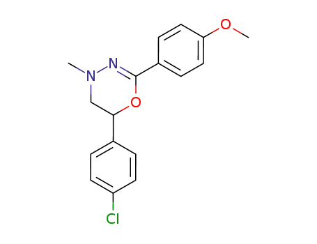 6-(4-chloro-phenyl)-2-(4-methoxy-phenyl)-4-methyl-5,6-dihydro-4<i>H</i>-[1,3,4]oxadiazine