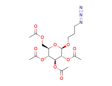 (2R,3R,4S,5R,6R)-2-(acetoxymethyl)-6-(3-azidopropoxy)tetrahydro-2H-pyran-3,4,5-triyl triacetate
