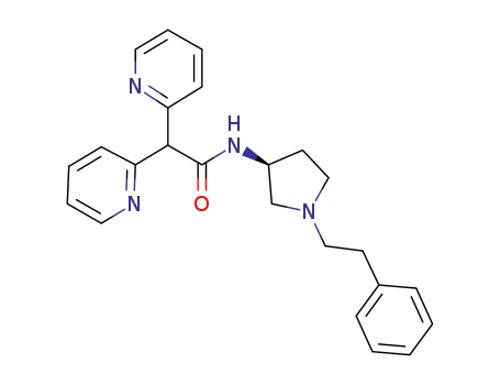 (S)-N-(1-(2-phenylethyl)pyrrolidin-3-yl)bis(pyridin-2-yl)acetamide