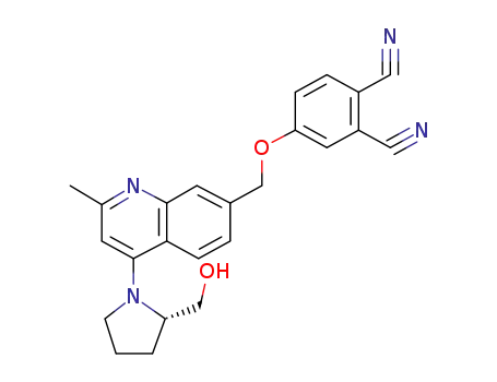(S)-4-[4-(2-Hydroxymethyl-pyrrolidin-1-yl)-2-methyl-quinolin-7-ylmethoxy]-phthalonitrile