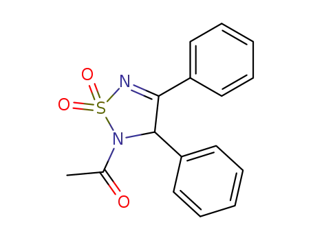2-acetyl-3,4-diphenyl-2,5-dihydro-[1,2,5]thiadiazole 1,1-dioxide