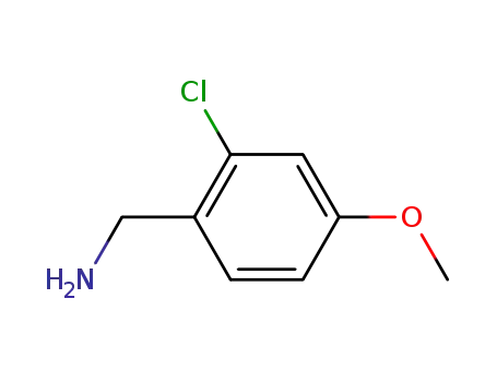 Molecular Structure of 247569-72-8 (2-Chloro-4-MethoxybenzylaMine)