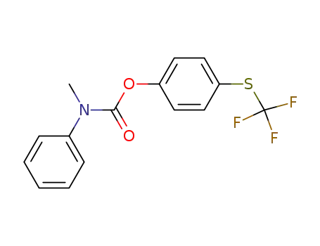 Molecular Structure of 548764-11-0 (Carbamic acid, methylphenyl-, 4-[(trifluoromethyl)thio]phenyl ester)