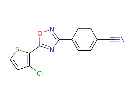 5-(3-Chloro-thiophen-2-yl)-3-(4-cyano-phenyl)-[1,2,4]-oxadiazole
