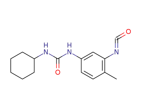 Molecular Structure of 94091-13-1 (1-Cyclohexyl-3-<3-isocyanato-p-tolyl>-harnstoff)