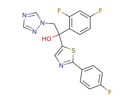 1-(2,4-difluorophenyl)-1-(2-(4-fluorophenyl)thiazol-5-yl)-2-(1H-1,2,4-triazol-1-yl)ethanol