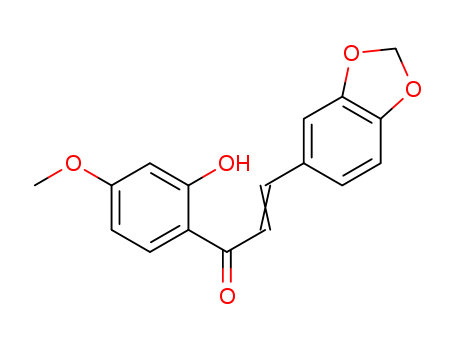 2-Propen-1-one,3-(1,3-benzodioxol-5-yl)-1-(2-hydroxy-4-methoxyphenyl)- cas  36685-65-1