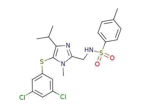 N-({5-[(3,5-dichlorophenyl)sulfanyl]-1-methyl-4-(1-methylethyl)-1H-imidazol-2-yl}methyl)-4-methylbenzenesulfonamide