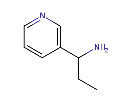 Molecular Structure of 60289-67-0 (1-Pyridin-3-ylpropan-1-amine)