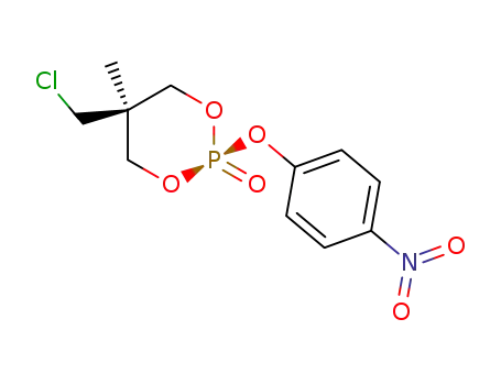 trans-2-(p-Nitrophenyl)-5-(chloromethyl)-5-methyl-2-oxo-1,3,2-dioxaphosphorinan