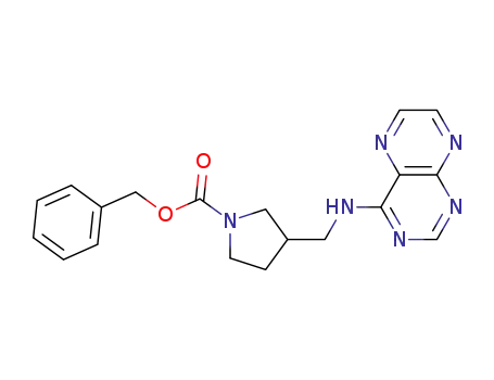 3-(Pteridin-4-ylaminomethyl)-pyrrolidine-1-carboxylic acid benzyl ester
