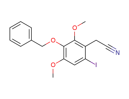 (3-Benzyloxy-6-iodo-2,4-dimethoxy-phenyl)-acetonitrile