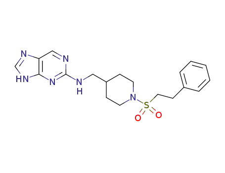 [1-(2-Phenyl-ethanesulfonyl)-piperidin-4-ylmethyl]-(9H-purin-2-yl)-amine