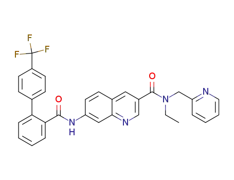 7-[(4'-trifluoromethyl-biphenyl-2-carbonyl)-amino]-quinoline-3-carboxylic acid ethyl-pyridin-2-ylmethyl-amide
