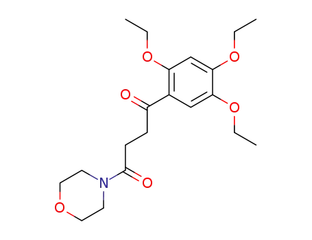 Molecular Structure of 63213-27-4 (Morpholine, 4-[1,4-dioxo-4-(2,4,5-triethoxyphenyl)butyl]-)