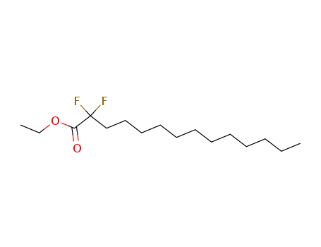 Molecular Structure of 151309-48-7 (2,2-Difluoroheptacosanoic acid, ethyl(ester))