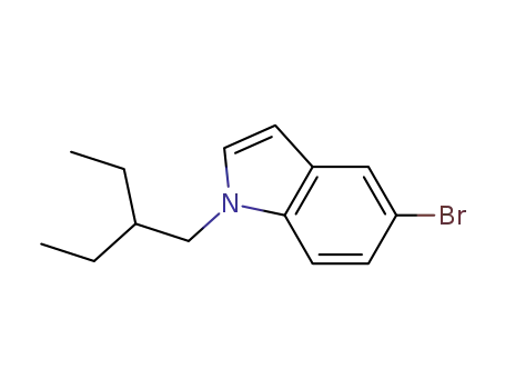 Molecular Structure of 481630-90-4 (5-bromo-1-(2-ethylbutyl)-1H-indole)