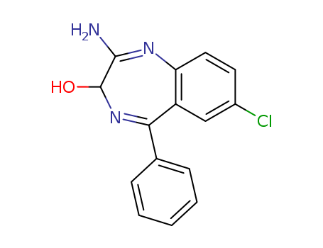 3H-1,4-Benzodiazepin-3-ol, 2-amino-7-chloro-5-phenyl-