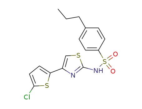 N-[4-(5-chloro-thien-2-yl)-1,3-thiazol-2-yl]-4-propylbenzenesulfonamide