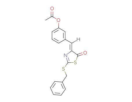 5(4H)-Thiazolone,
4-[[3-(acetyloxy)phenyl]methylene]-2-[(phenylmethyl)thio]-