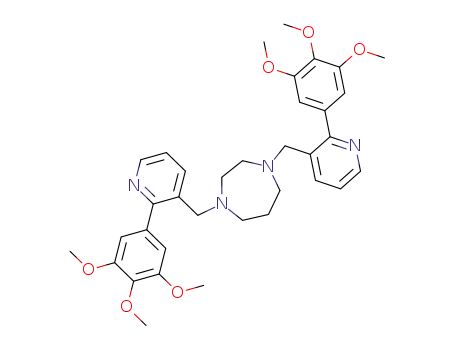 1H-1,4-Diazepine,
hexahydro-1,4-bis[[2-(3,4,5-trimethoxyphenyl)-3-pyridinyl]methyl]-