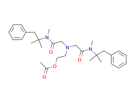 Molecular Structure of 103170-15-6 ((2-acetoxy-ethylimino)-di-acetic acid bis-[(1,1-dimethyl-2-phenyl-ethyl)-methyl-amide])