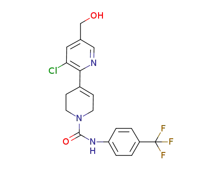 3-chloro-5-(hydroxymethyl)-N-[4-(trifluoromethyl)phenyl]-3',6'-dihydro-(2,4'-bipyridine)-1'(2'H)-carboxamide