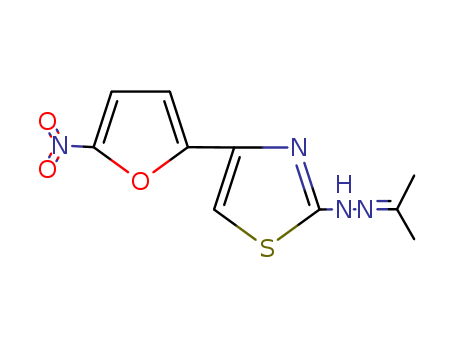 2-Propanone,2-[4-(5-nitro-2-furanyl)-2-thiazolyl]hydrazone
