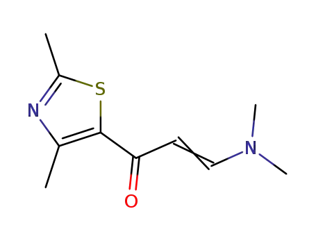 Molecular Structure of 364334-91-8 (2-Propen-1-one, 3-(dimethylamino)-1-(2,4-dimethyl-5-thiazolyl)-)
