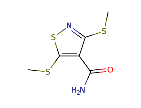 3,5-Di(methylthio)isothiazole-4-carboxamide , 97%