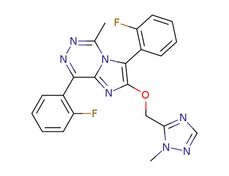 3,8-bis(2-fluorophenyl)-5-methyl-2-(2-methyl-2H-[1,2,4]triazol-3-ylmethoxy)imidazo[1,2-d][1,2,4]triazine