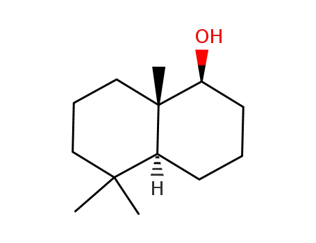 Molecular Structure of 110715-81-6 ((1β,4aα,8aβ)-decahydro-5,5,8a-trimethyl-1-naphthalenol)
