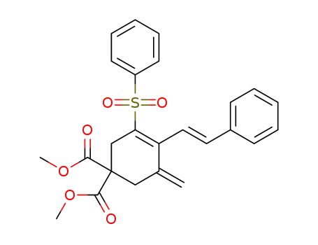 (E)-5,5-bis(methoxycarbonyl)-3-methylene-1-phenylsulfonyl-2-styrylcyclohexene