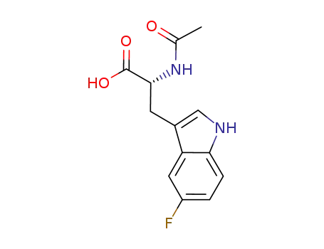 Molecular Structure of 320581-74-6 (N<sup>α</sup>-acetyl-5-fluoro-D-tryptophan)