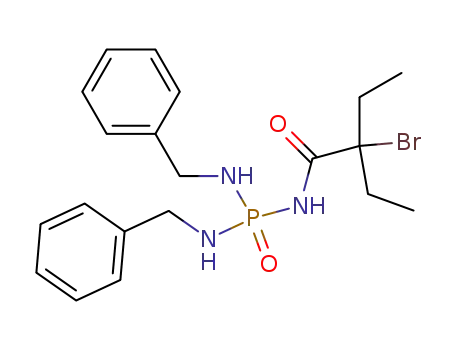 Molecular Structure of 112867-67-1 (2-Brom-N-dibenzylamino-phosphinyl-2-ethyl-butyramid)