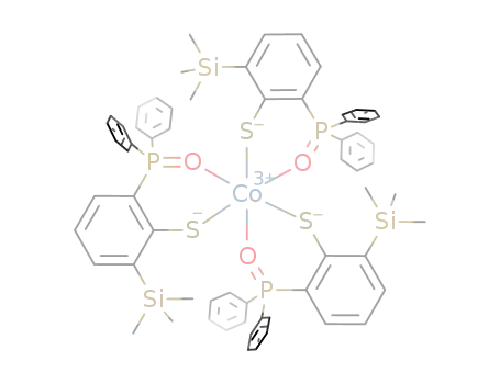 Co((C<sub>6</sub>H<sub>5</sub>)2P(O)C<sub>6</sub>H<sub>3</sub>(Si(CH<sub>3</sub>)3)S)3