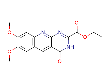 Pyrimido[4,5-b]quinoline-2-carboxylicacid, 3,4-dihydro-7,8-dimethoxy-4-oxo-, ethyl ester cas  55149-05-8