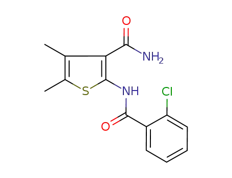 2-[(2-chlorobenzoyl)amino]-4,5-dimethyl-3-thiophenecarboxamide