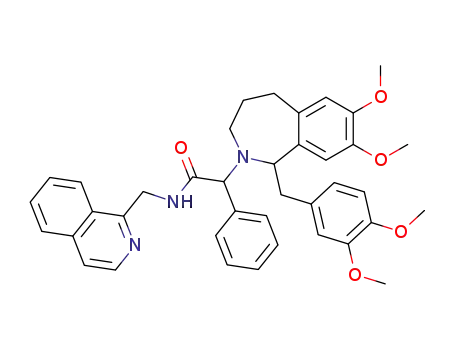 2-[1-(3,4-Dimethoxy-benzyl)-7,8-dimethoxy-1,3,4,5-tetrahydro-benzo[c]azepin-2-yl]-N-isoquinolin-1-ylmethyl-2-phenyl-acetamide