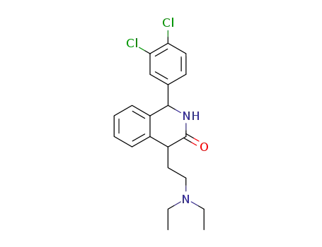 1-(3,4-dichlorophenyl)-4-(2-N,N-diethylaminoethyl)-1,4-dihydro-2H-isoquinoline-3-one