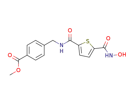 Benzoic acid,
4-[[[[5-[(hydroxyamino)carbonyl]-2-thienyl]carbonyl]amino]methyl]-,
methyl ester