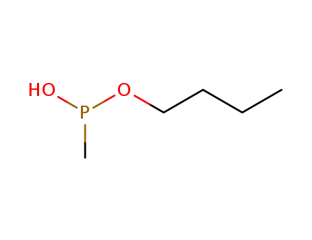 Molecular Structure of 67538-56-1 (methanephosphonous acid mono-n-butyl ester)