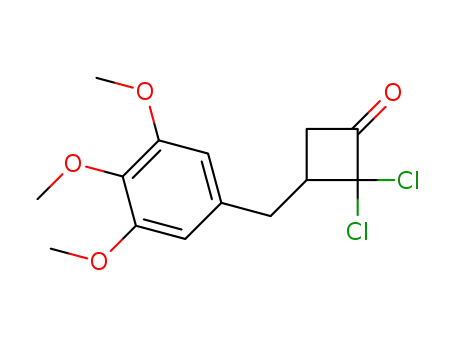 2,2-dichloro-3-(3,4,5-trimethoxybenzyl)cyclobutanone