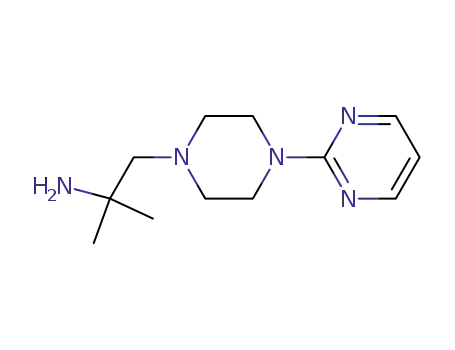 Molecular Structure of 924645-41-0 (2-methyl-1-(4-pyrimidin-2-ylpiperazin-1-yl)propan-2-amine)