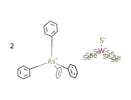 2As(C<sub>6</sub>H<sub>5</sub>)4<sup>(1+)</sup>*WS(Se<sub>4</sub>)2<sup>(2-)</sup>={As(C<sub>6</sub>H<sub>5</sub>)4}2{WS(Se<sub>4</sub>)2}