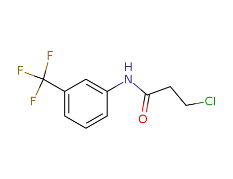 Molecular Structure of 17733-86-7 (3-CHLORO-N-[3-(TRIFLUOROMETHYL)PHENYL]PROPANAMIDE)