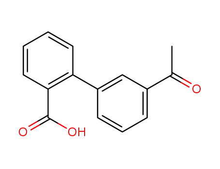 Molecular Structure of 408367-33-9 (2-BIPHENYL-3'-ACETYL-CARBOXYLIC ACID)