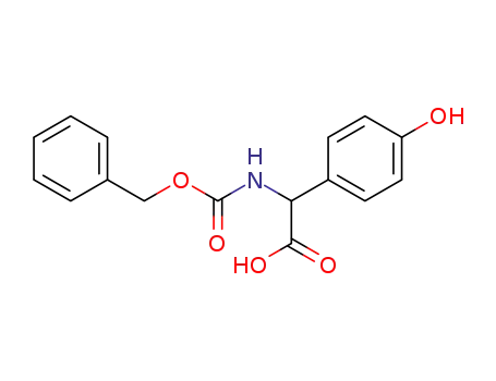 Molecular Structure of 36747-66-7 (2-(CBZ-AMINO)-2-(4'-HYDROXYPHENYL)ACETIC ACID)