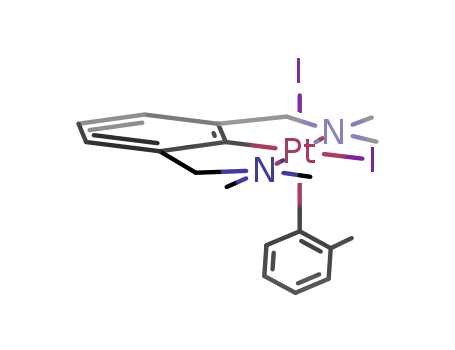 cis-{Pt(2-tolyl)I<sub>2</sub>(C<sub>6</sub>H<sub>3</sub>(CH<sub>2</sub>NMe<sub>2</sub>)2-2,6)}