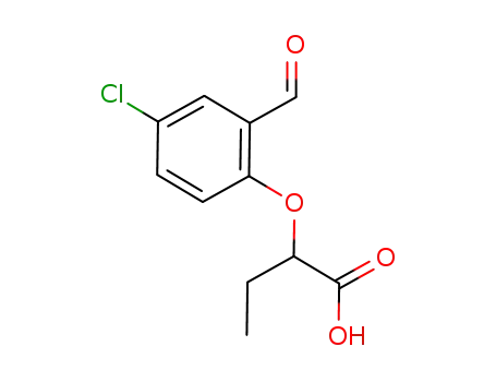2-(4-chloro-2-formylphenoxy)butanoic acid